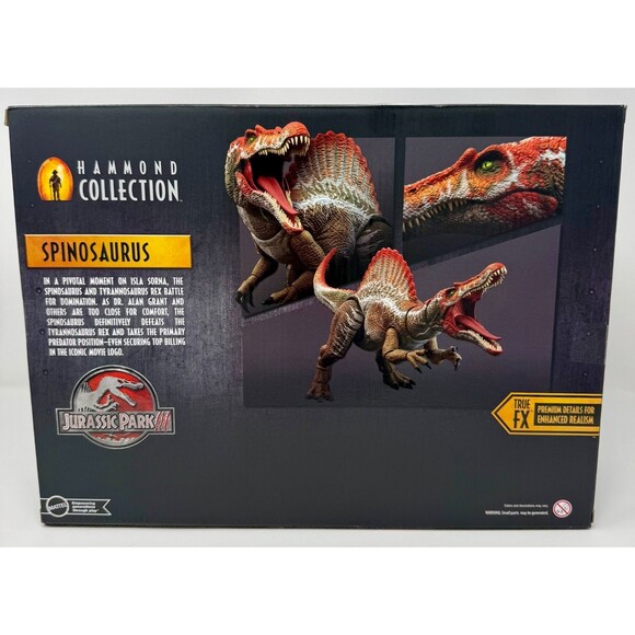 New Mattel Jurassic World Hammond Collection Spinosaurus XL JP3, glass eyes - Picture 2 of 4